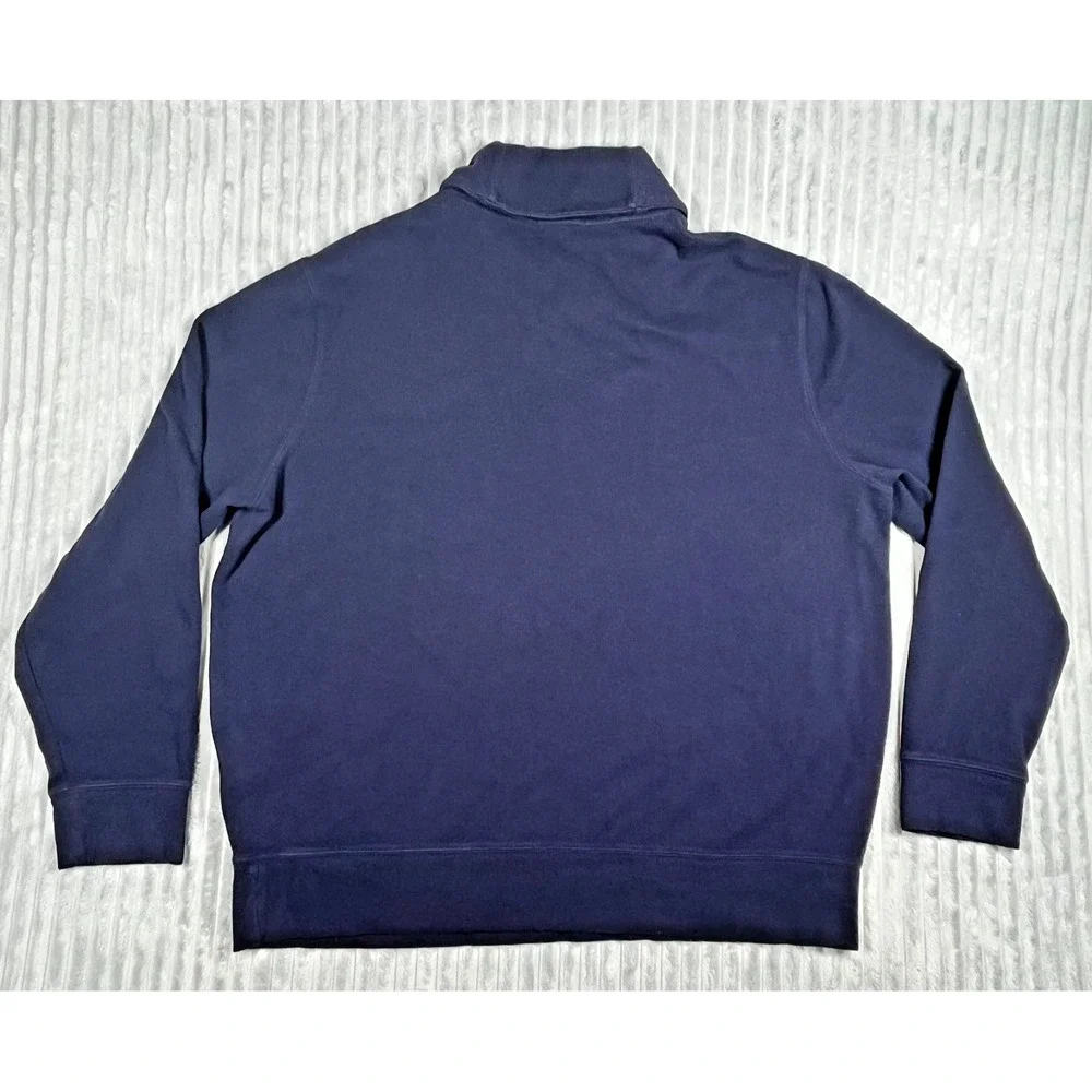 Polo Ralph Lauren Estate Rib Shawl Neck Pullover Sweater Men's XL Navy Preppy‎